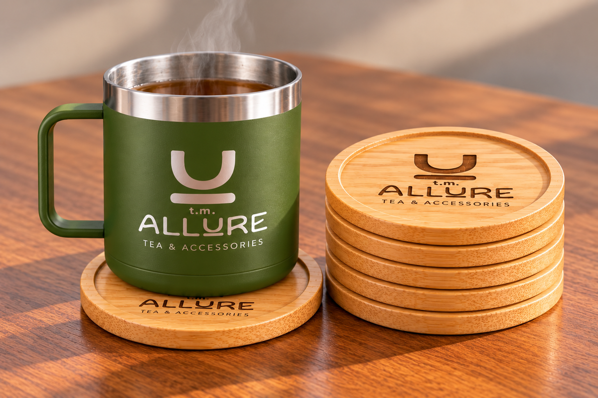 Custom Engraved Bamboo Coasters