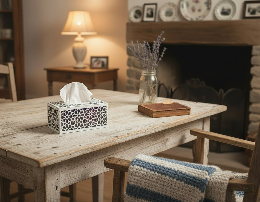 Tissue Box Cover - Daisy Design
