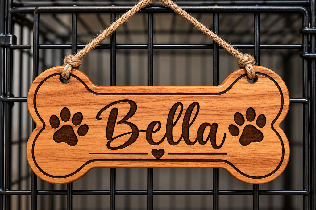 Personalized Wooden Dog Name Sign